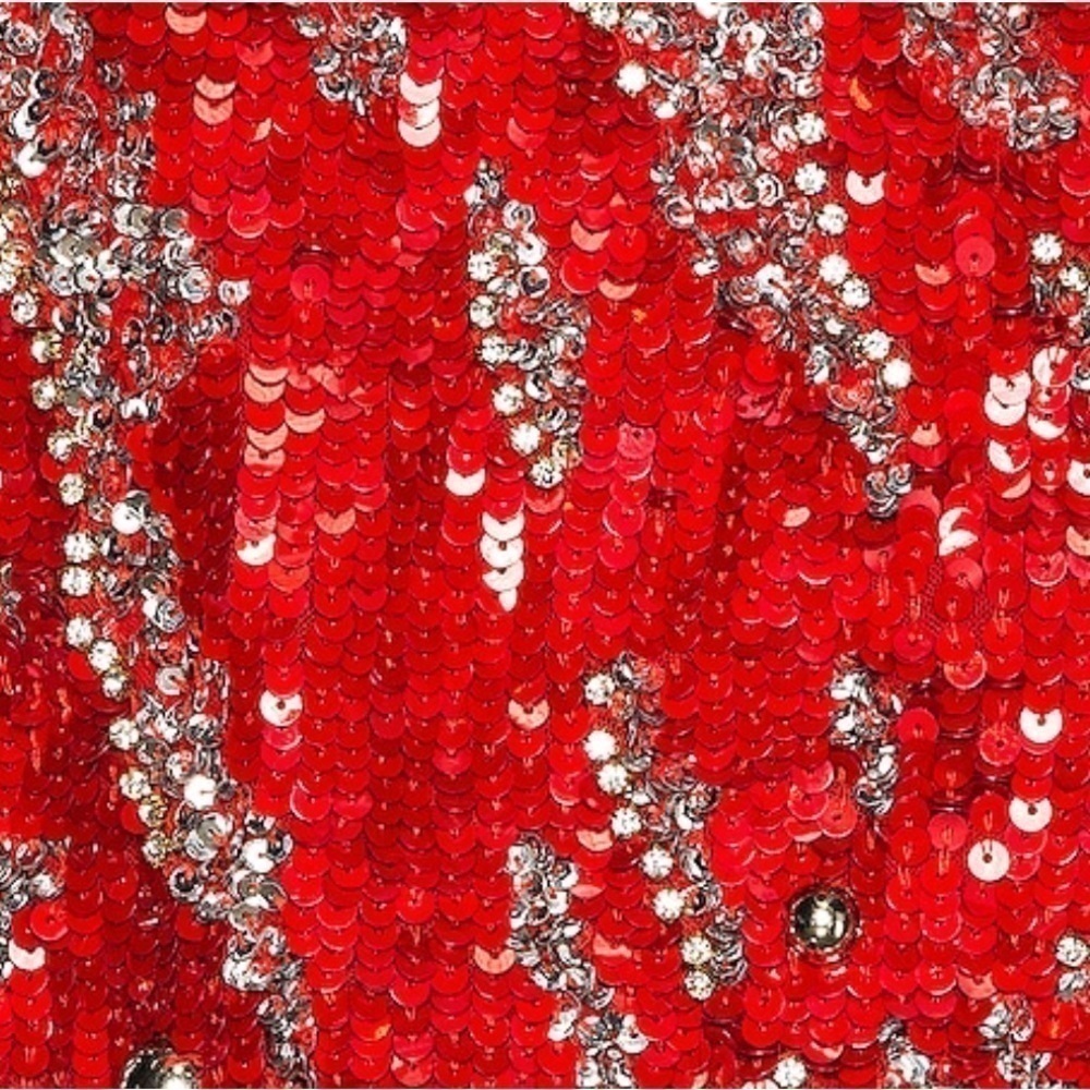 Dundas x Revolve Jett Sequin Embellished One-Shoulder Mini Dress in Red, Small - Picture 11 of 17